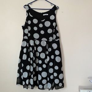 Ricki's Sleeveless Polka-Dot Dress w/ Pockts